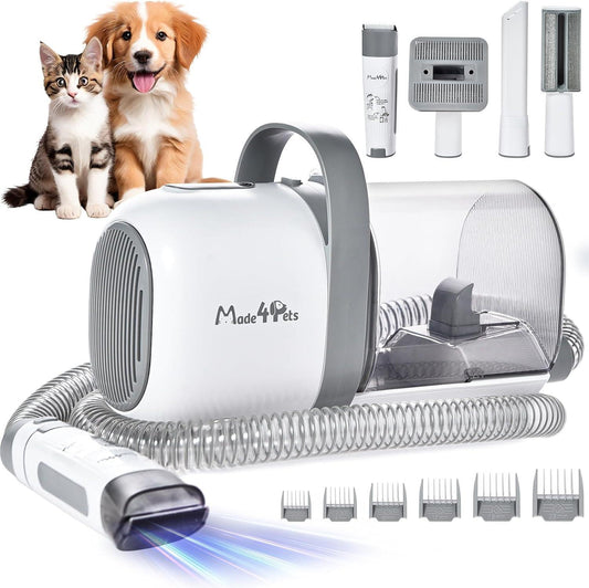 All-in-One Pet Grooming Vacuum Kit – Low Noise Hair Cleaning for Dogs & Cats