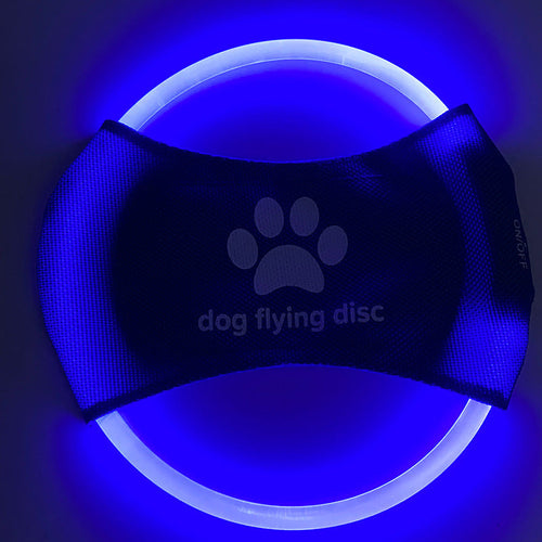 LED Light-Up Flying Disc for Dogs – Rechargeable Interactive Training Toy