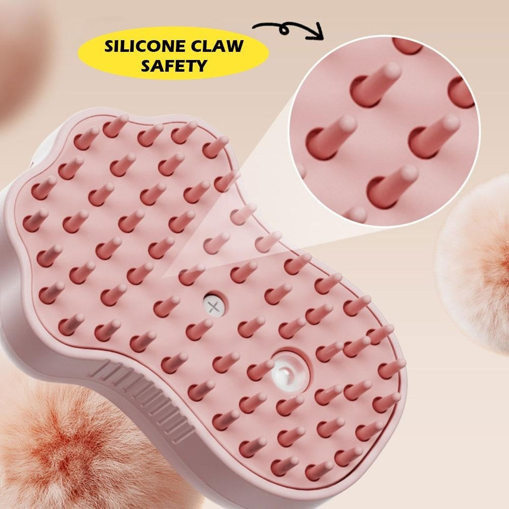 Electric Pet Spray Grooming Brush for Cats & Dogs (USB Rechargeable)