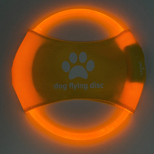 LED Light-Up Flying Disc for Dogs – Rechargeable Interactive Training Toy