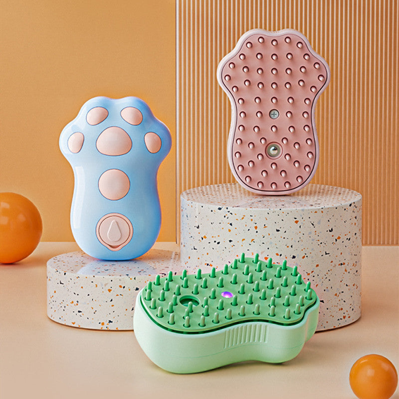 Electric Pet Spray Grooming Brush for Cats & Dogs (USB Rechargeable)