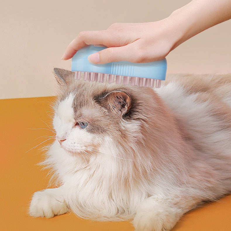 Electric Pet Spray Grooming Brush for Cats & Dogs (USB Rechargeable)