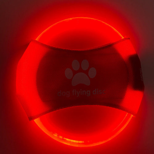 LED Light-Up Flying Disc for Dogs – Rechargeable Interactive Training Toy